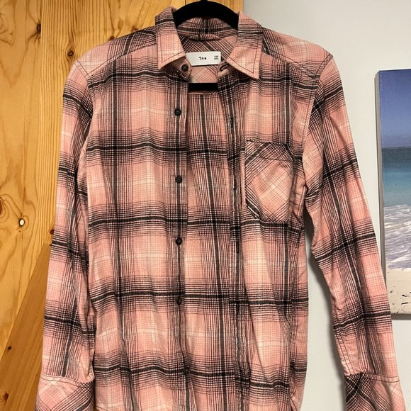 Tna Shirt- Pink Plaid - Picture 4 of 7
